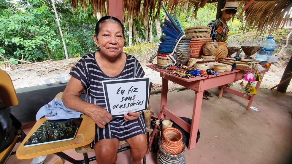 Craftswoman Isabel Costa, from the Baré ethnic group - Photo: Glícia Cáuper