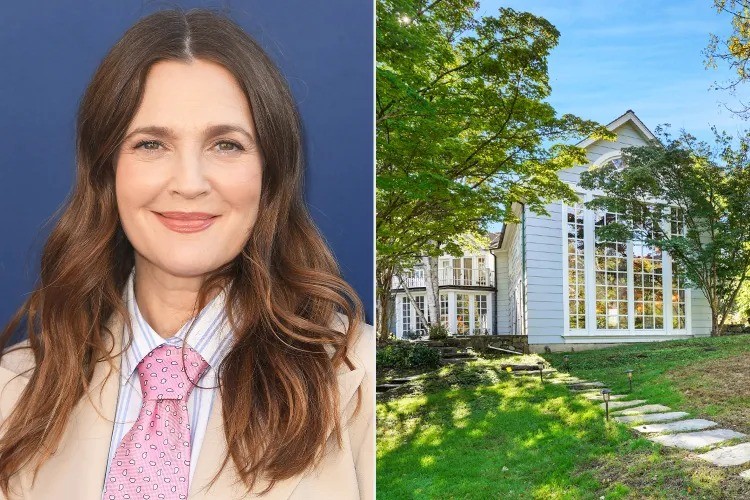 Drew Barrymore vende mansão de campo em Nova York após reforma extensa