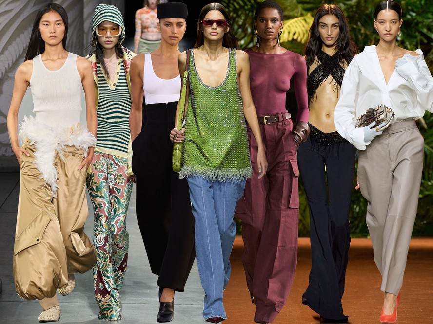 8 tendências de calças dos desfiles de verão 2024 para usar já