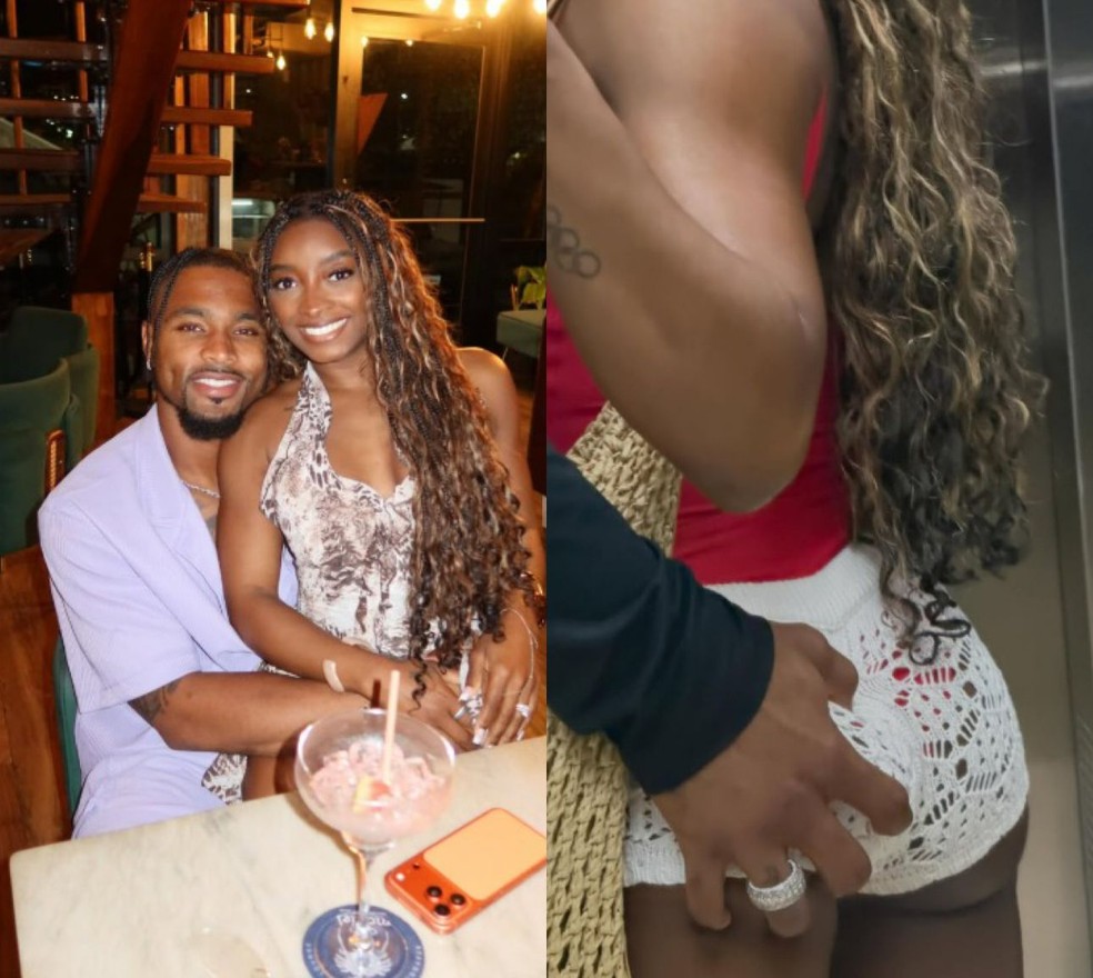 Simone Biles e Jonathan Owens — Foto: Reprodução/Instagram