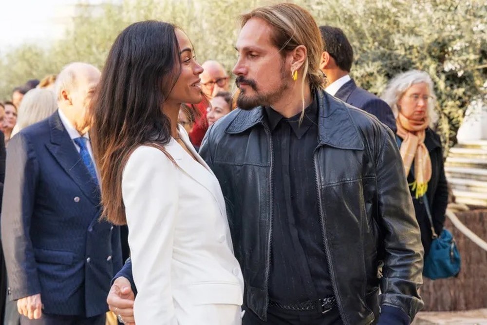 Marco Perego conquista Cannes e emociona a esposa, Zoe Saldaña