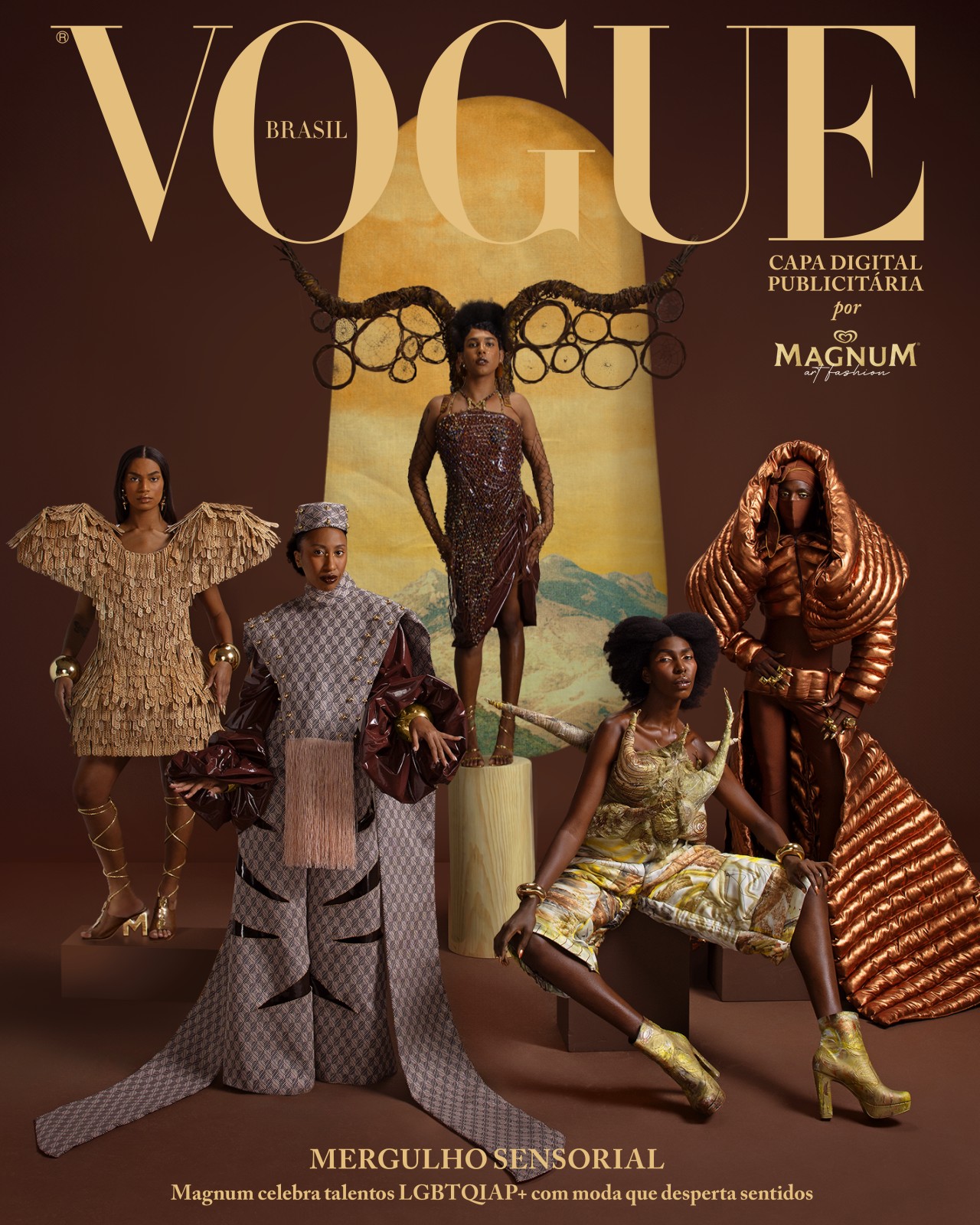 Em mergulho no mundo fashion, Magnum promove moda sensorial junto a talentos LGBTQIAP+