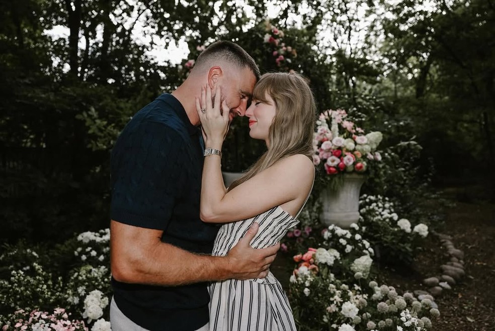 Taylor Swift e Travis Kelce — Foto: Reprodução/Instagram