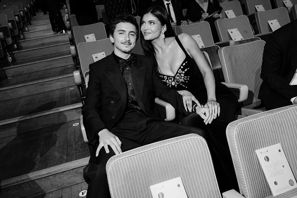 Timothée Chalamet e Kylie Jenner — Foto: Getty