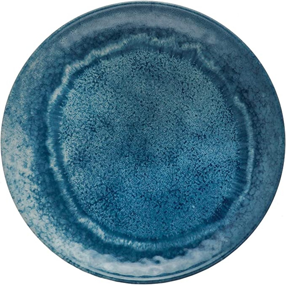 Prato raso melamima aqua azul — Foto: Reprodução/ Instagram 