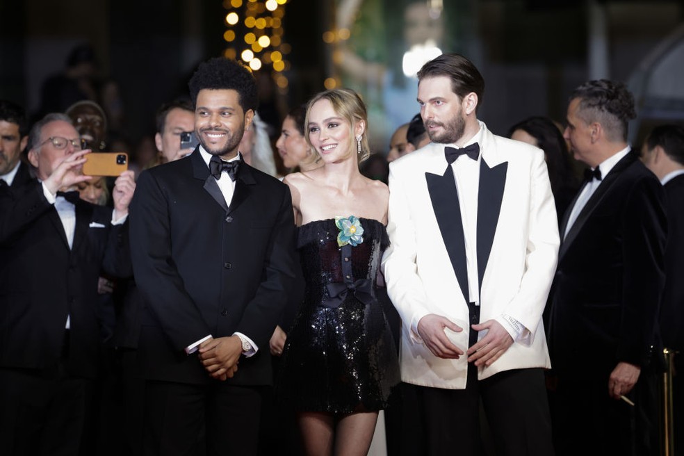 The Weeknd, Lily-Rose Depp e  Sam Levinson — Foto: Getty Images