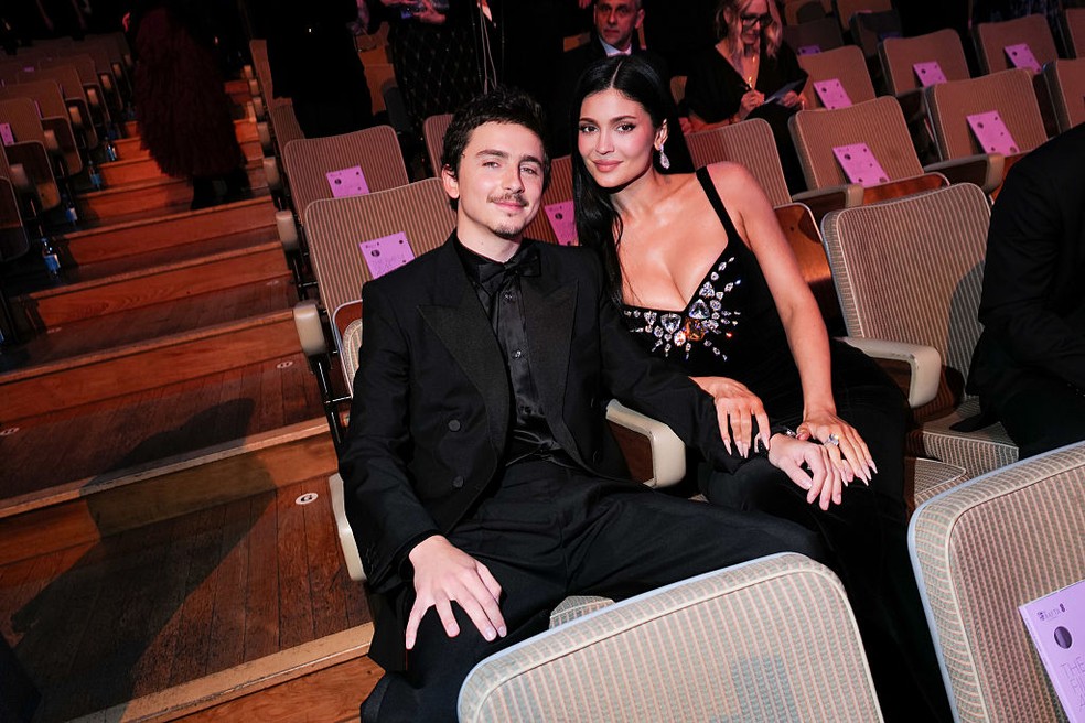 Timothée Chalamet e Kylie Jenner — Foto: Getty