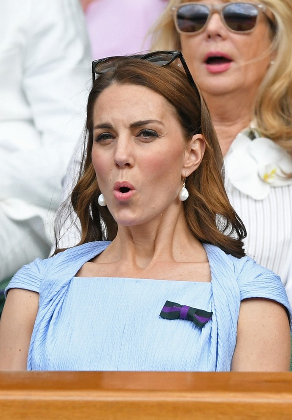 Kate torce durante final de Wimbledon (Foto: Getty Images) — Foto: Vogue