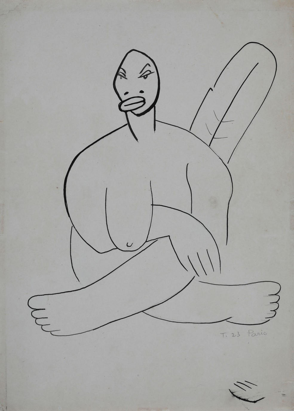 Estudo de "A Negra" (1923) — Foto: Divulgação