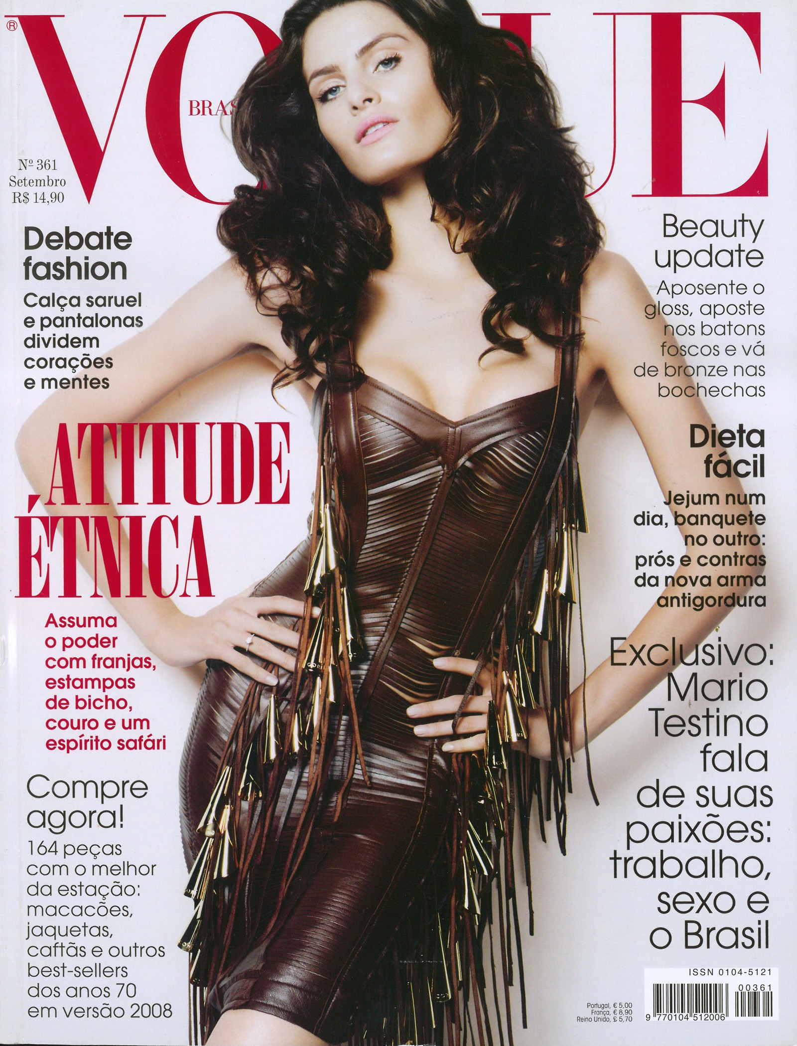 Isabeli Fontana na Vogue Brasil (2008) — Foto: Vogue Brasil