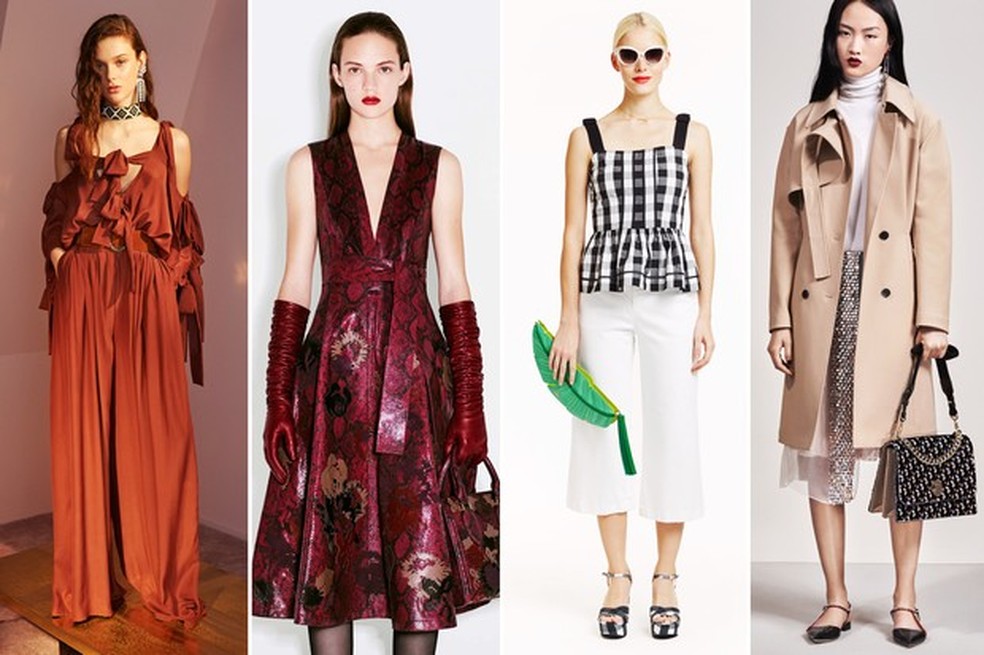 Lanvin, Alexander McQueen, Kate Spade e Dior (Foto: Reprodução) — Foto: Vogue