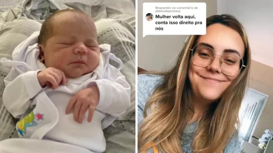 Brasileira descobre que está grávida momentos antes de dar à luz e viraliza