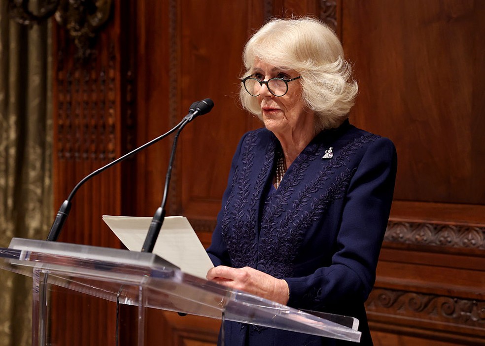 Rainha Camilla e Rei Charles em NY — Foto: GettyImages