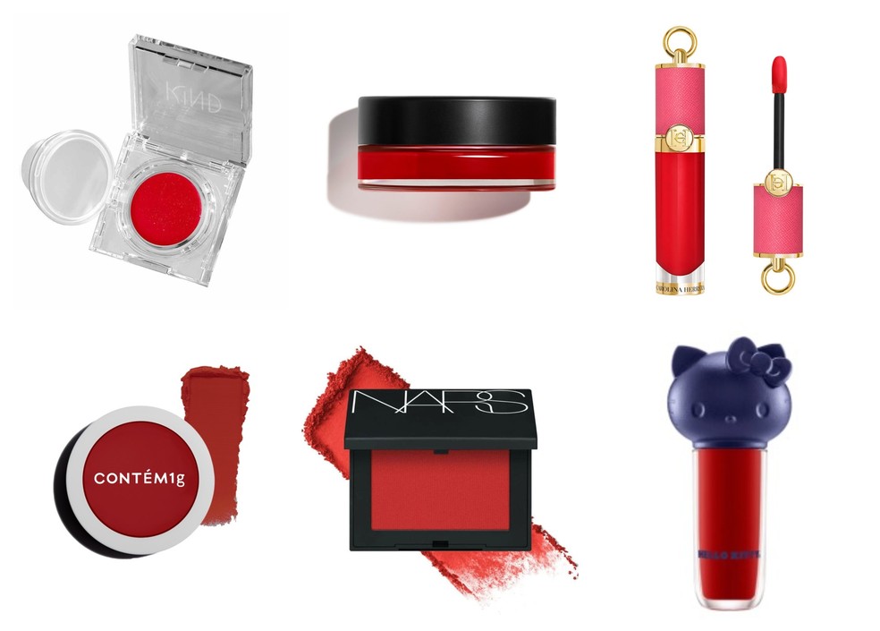 Blush vermelho é tendência da temporada — Foto: Divulgação