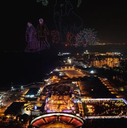 Pré-casamento de Anant Ambani e Radhika Merchant — Foto: Reprodução/ Himanshu Patel/ Epic Stories/ German Larkin/ Joseph Radhik