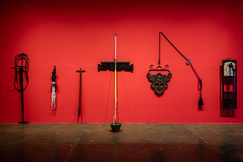 Registro das obras de  Sérgio Soarez na 36ª Bienal de São Paulo — Foto: Natt Fejfar / Fundação Bienal de São Paulo