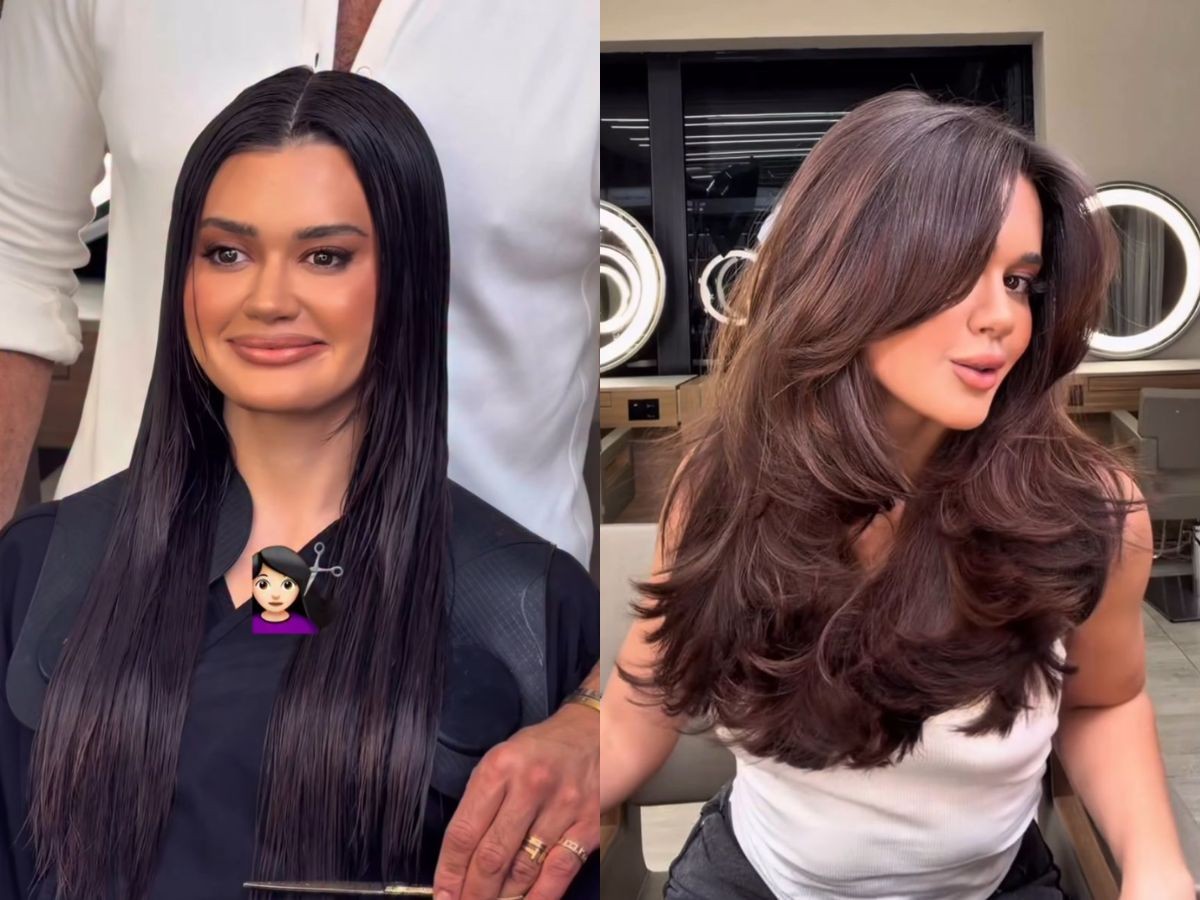 Recém-casada, Franciny Ehlke muda o visual e aparece com o cabelo mais curto e volumoso