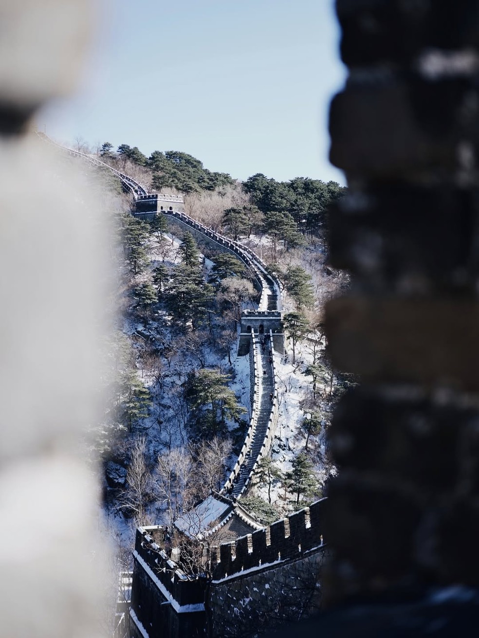 Mari Gonzalez exibe registros de passeio com Pippo Marques na Muralha da China — Foto: Reprodução/Instagram