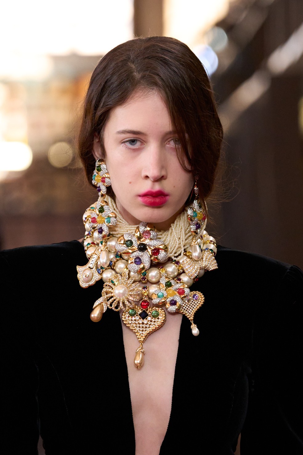 Beleza de Valentino na semana de moda de Paris, verão 2027 — Foto: Launchmetrics Spotlight