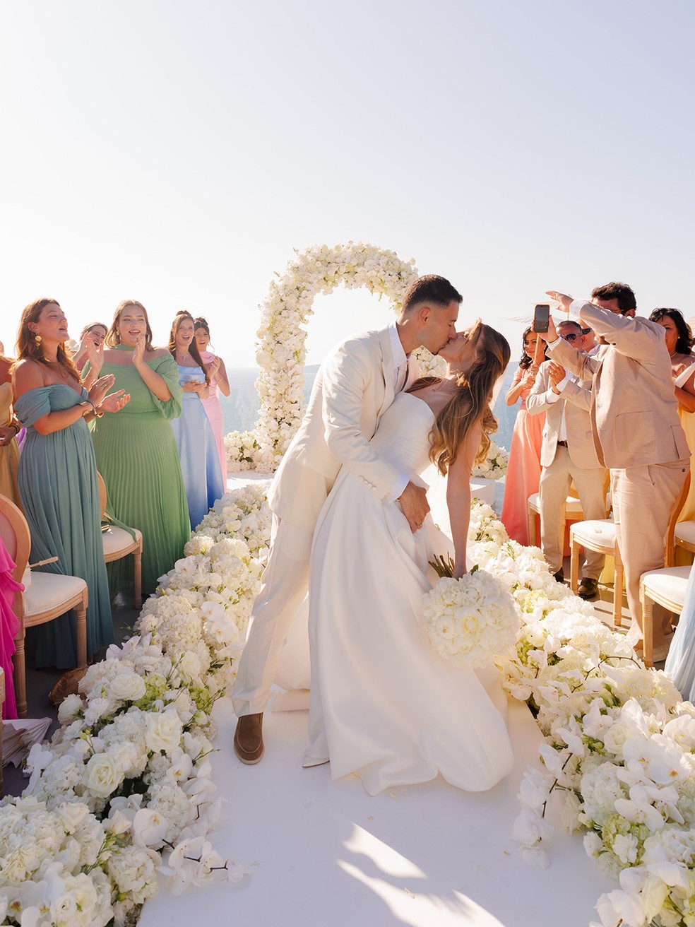 Casamento Gabriel Martinelli e Isabella Rousso — Foto: BOTTEGA53 STUDIO / Divulgação