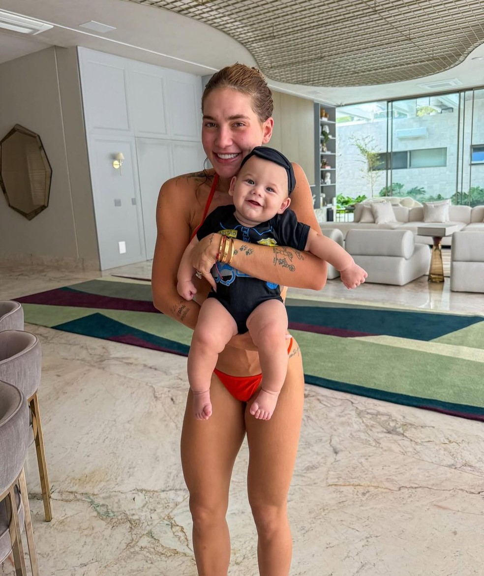 Virginia Fonseca e o filho, José Leonardo — Foto: Reprodução/Instagram