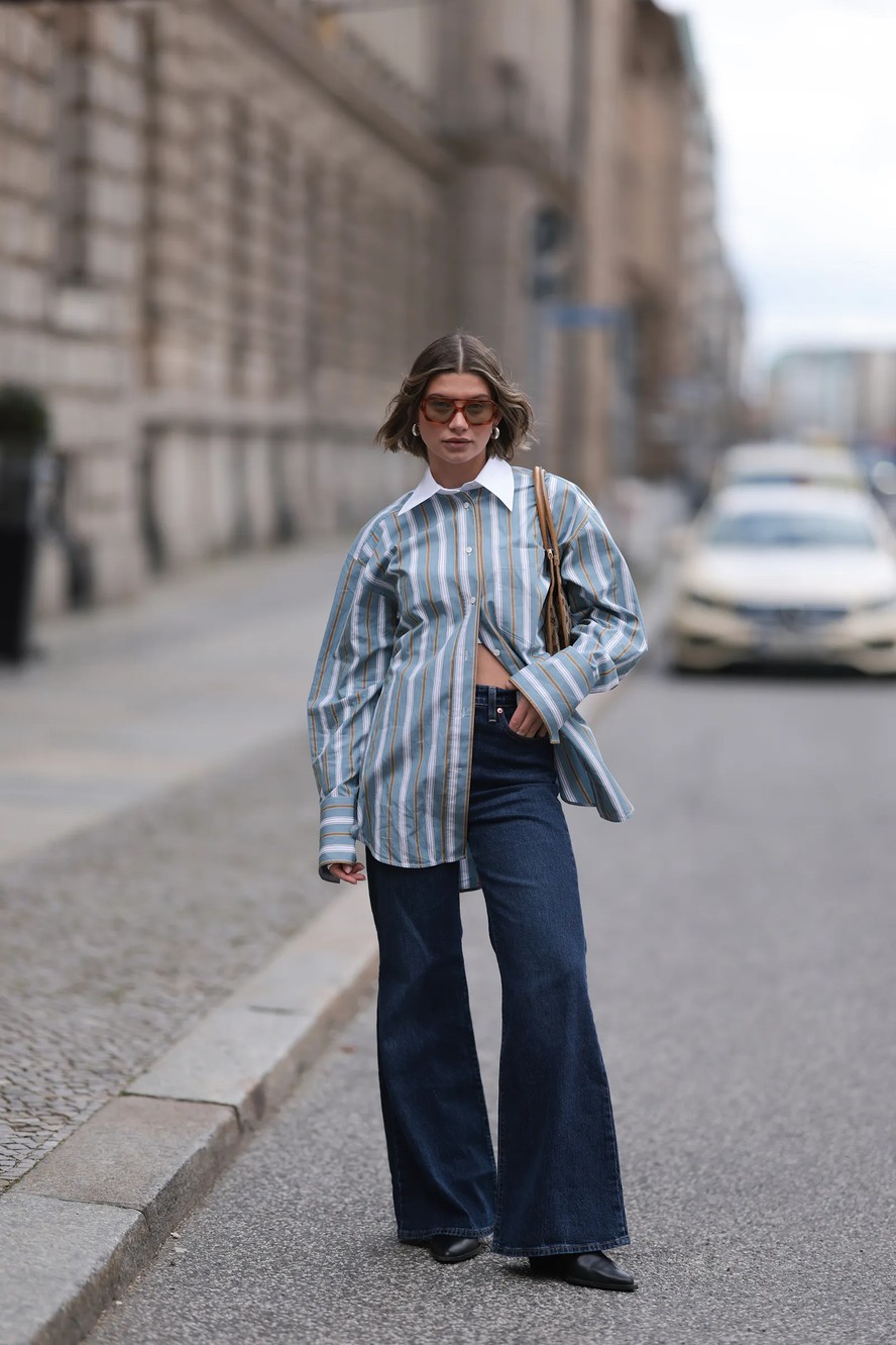 Calça jeans wide leg