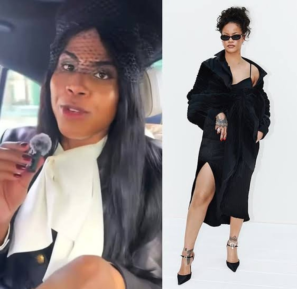 Rihanna reage a crítica de EJ Johnson — Foto: Reprodução/Instagram/Getty Images