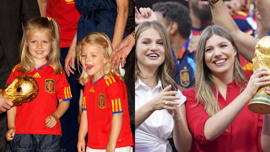 Família Real celebra título da Espanha na Copa do Mundo e "antes e depois" de princesa Leonor e infanta Sofía encanta a web
