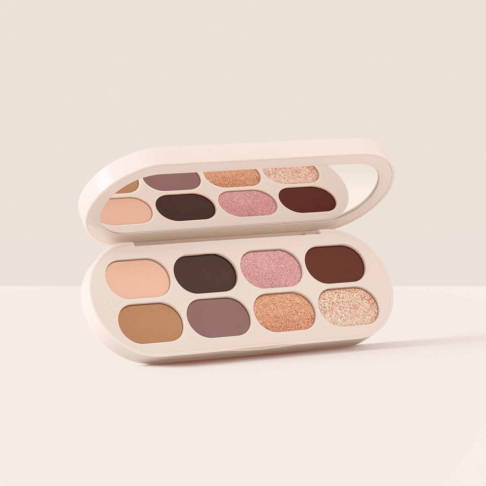 Paleta de sombra Essential Neutrals Eyeshadow Palette , Rare Beauty — Foto: Divulgação