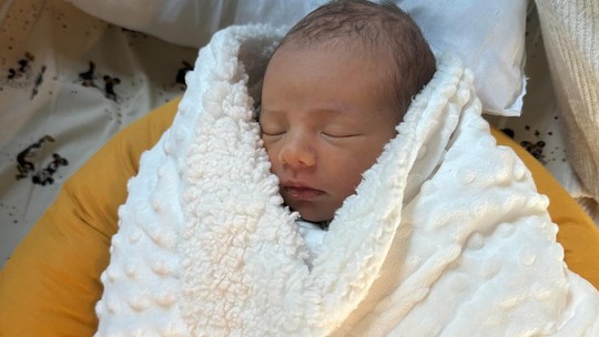 Shantal Verdelho abre álbum de fotos de filho recém-nascido: "1 semana dessa pintura que o DNA do Matheus me deu"