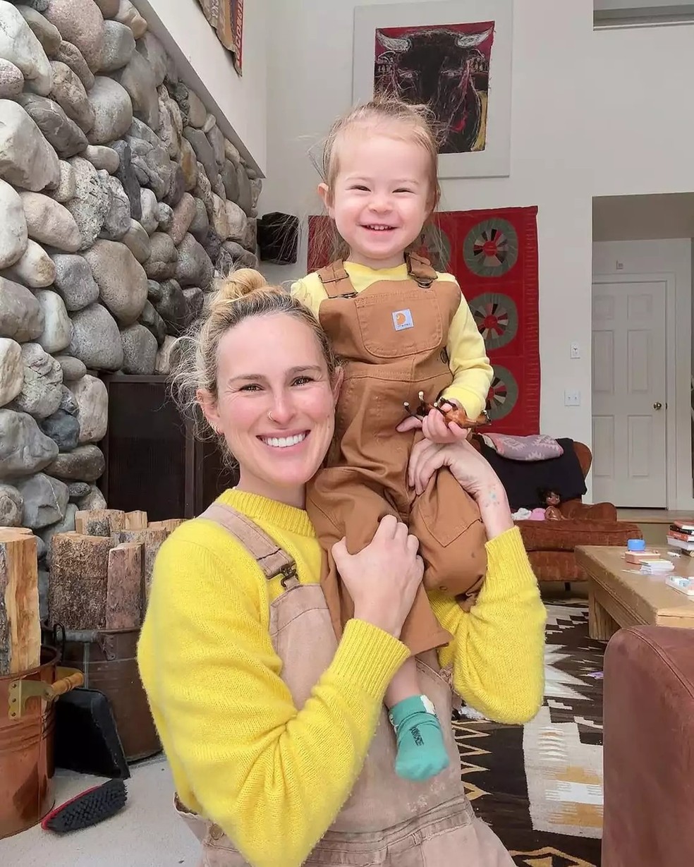 Rumer Willis e sua filha Louetta — Foto: Reprodução/Instagram