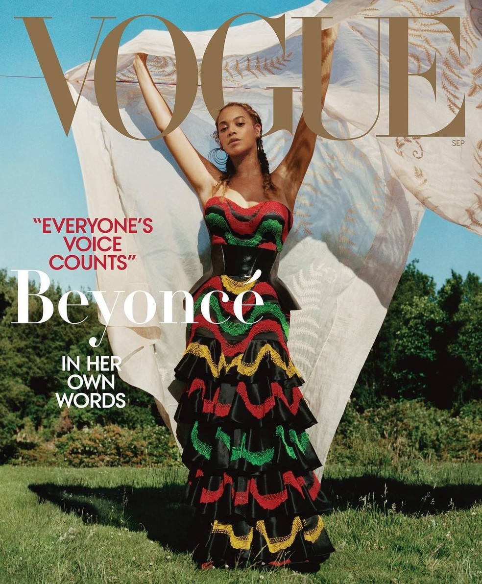 Beyoncé na Vogue americana (Foto: Divulgação/Tyler Mitchell para Vogue America) — Foto: Vogue