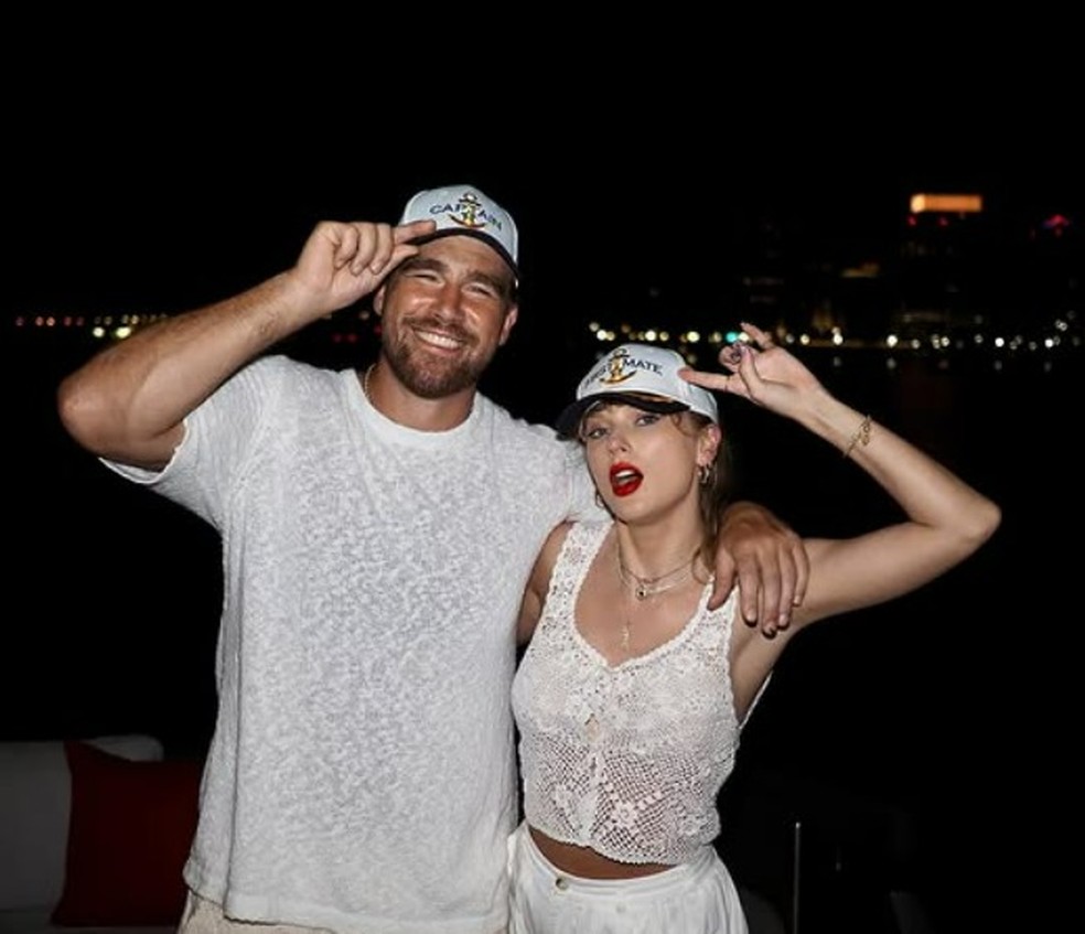 Travis Kelce e Taylor Swift — Foto: Reprodução/Instagram