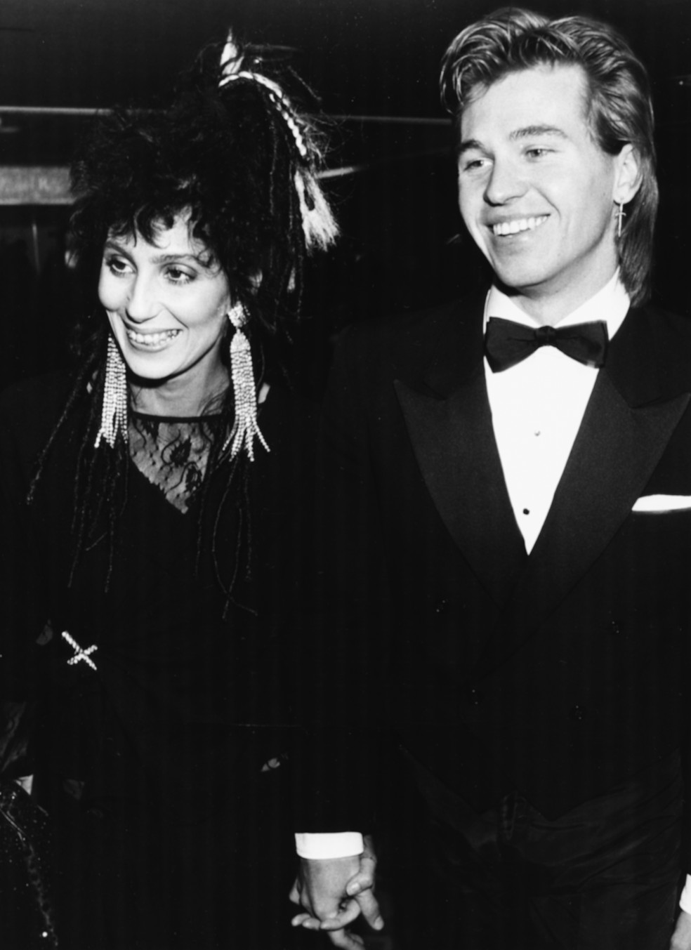 Cher e Val Kilmer, 1984 — Foto: Getty Images
