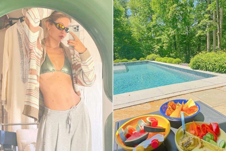 Gigi Hadid compartilha álbum de verão com looks es