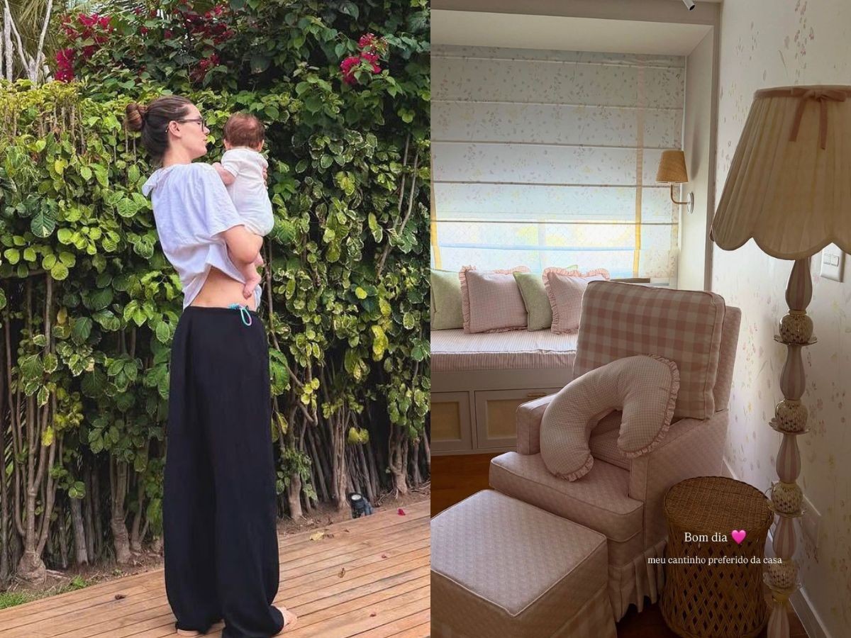 Em momento raro, Camila Queiroz exibe detalhes do quarto da filha, Clara: 
