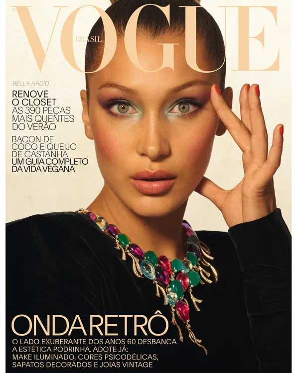 女性情報誌 Vogue Italia June 2017 Bella Hadid Bombada: Bella Hadid bate recorde de capas de Vogue em um mês