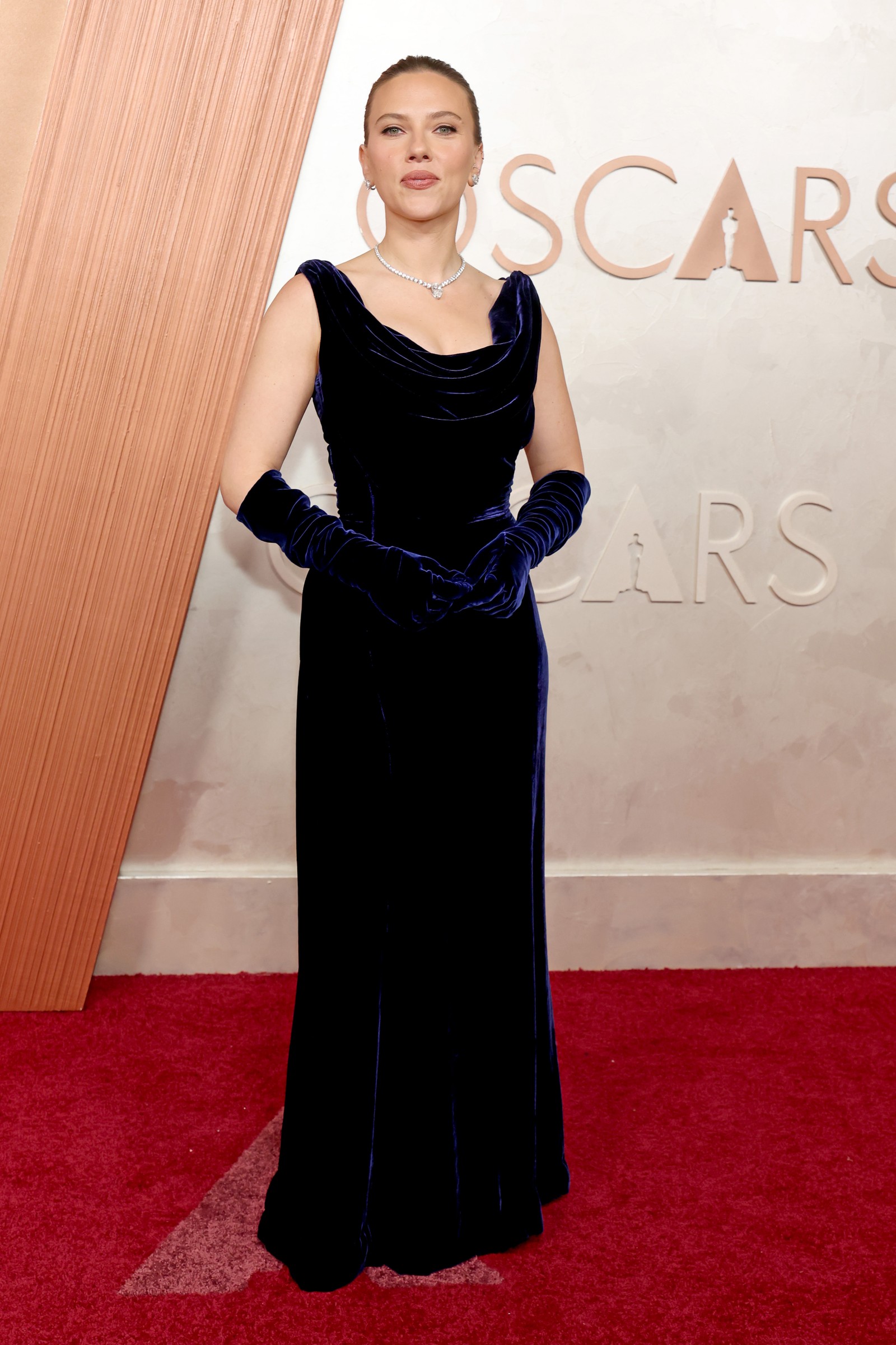 Scarlett Johansson, de Thierry Mugler — Foto: Getty Images
