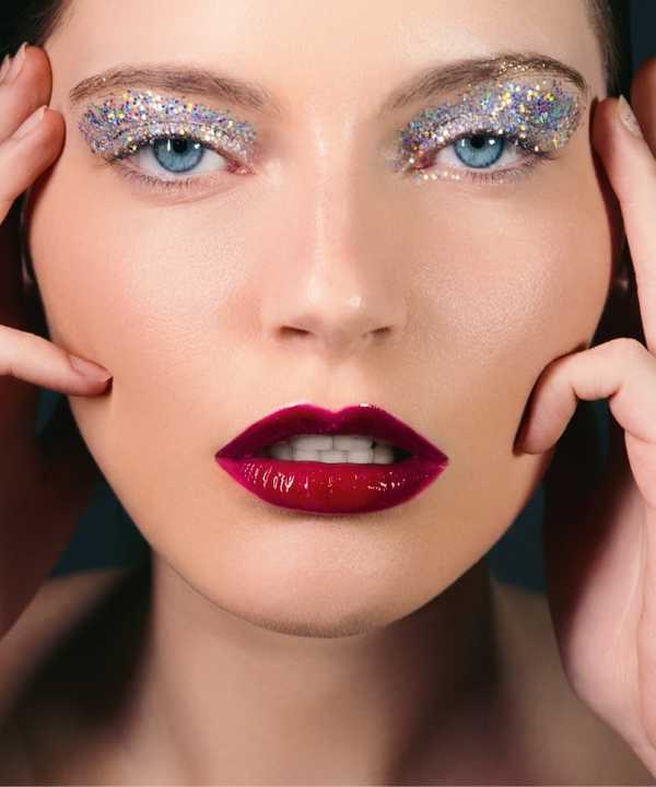 Maquiagem com glitter