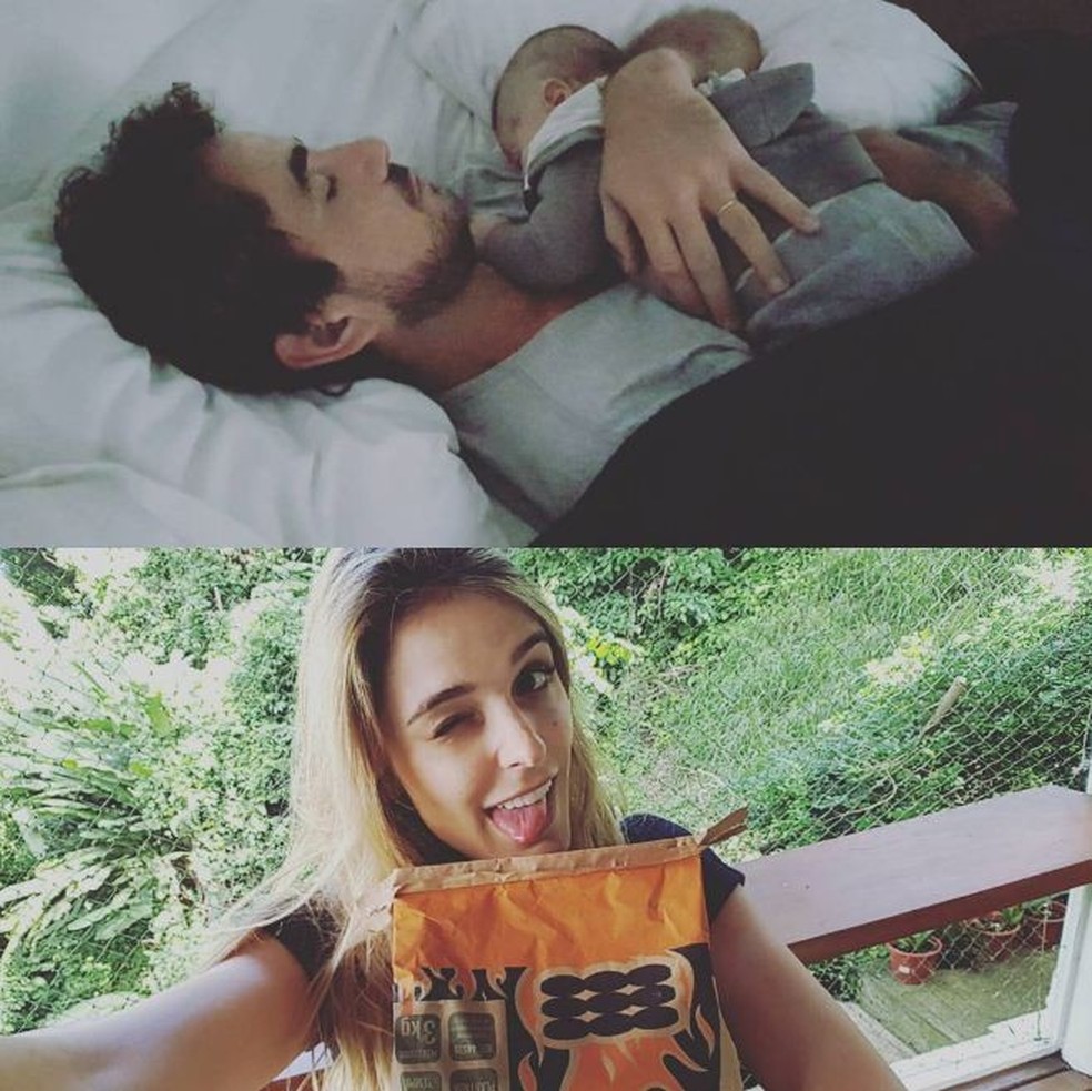 Rafa Brites divide momento em família: 'Papai faz o bebê dormir. Mamãe ...