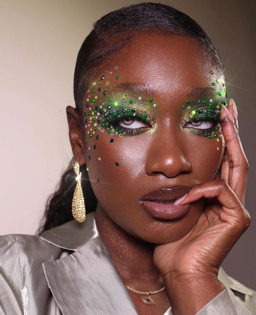 Inspiração de maquiagem para o Carnaval — Foto: Instagram/ Reprodução