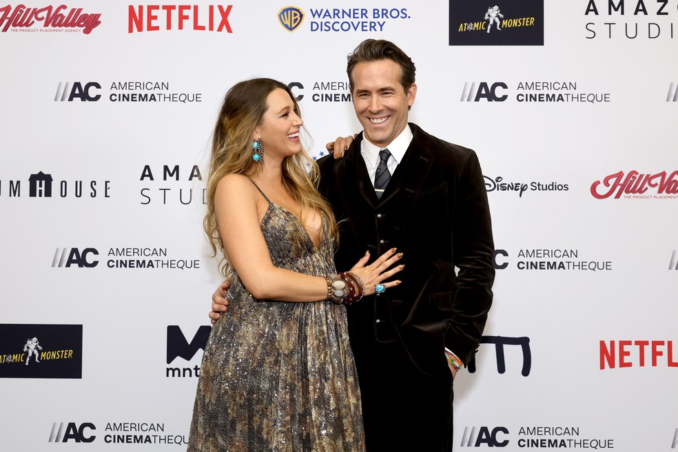 Blake Lively e Ryan Reinolds — Foto: Getty Images for American Cinematheque