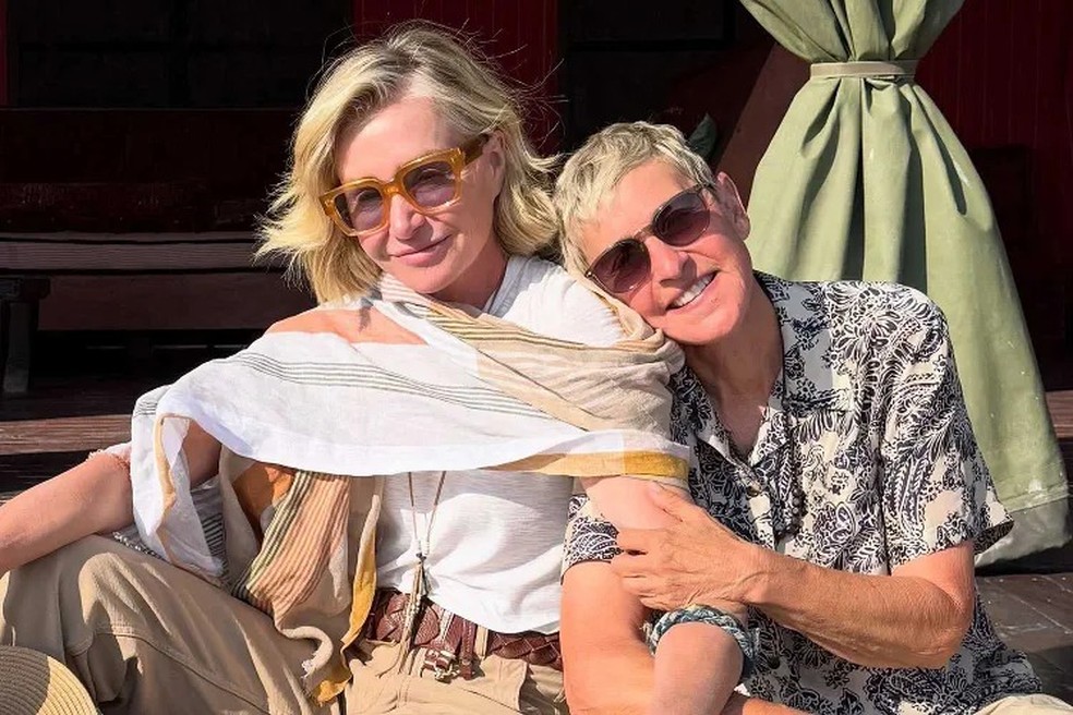 Portia de Rossi e Ellen DeGeneres — Foto: Reprodução/Instagram