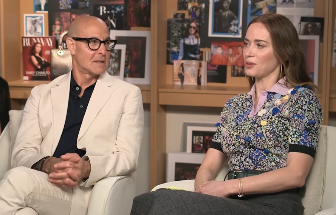 Emily Blunt e Stanley Tucci falam com a Vogue Brasil sobre 