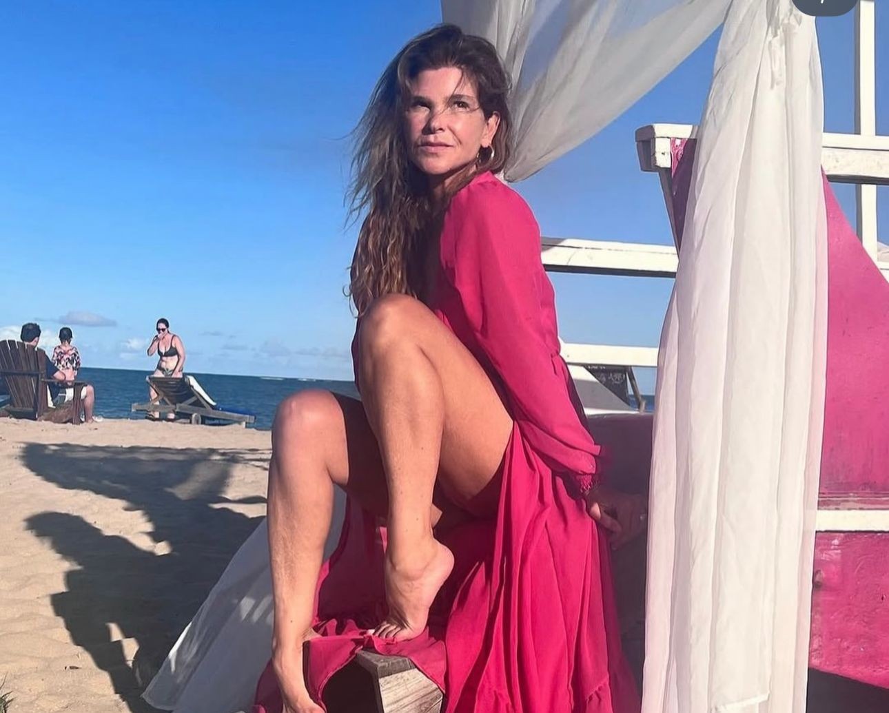 Cristiana Oliveira resgata cliques de viagem a São Miguel dos Milagres