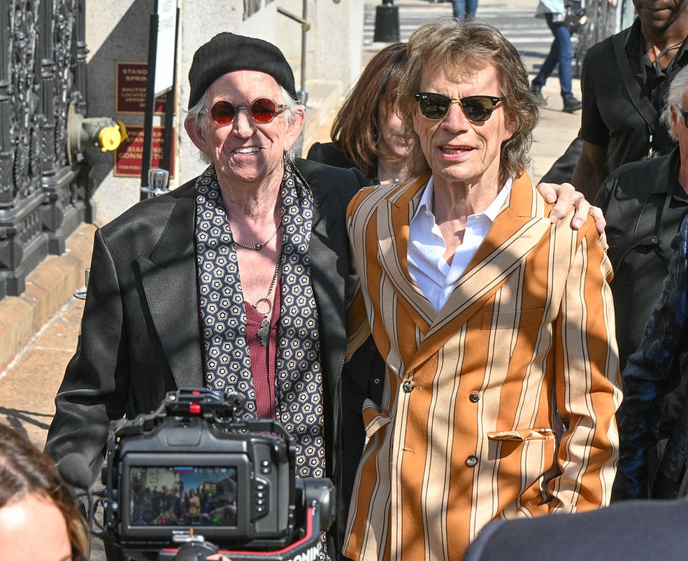 Mick Jagger e Keith Richards — Foto: GettyImages