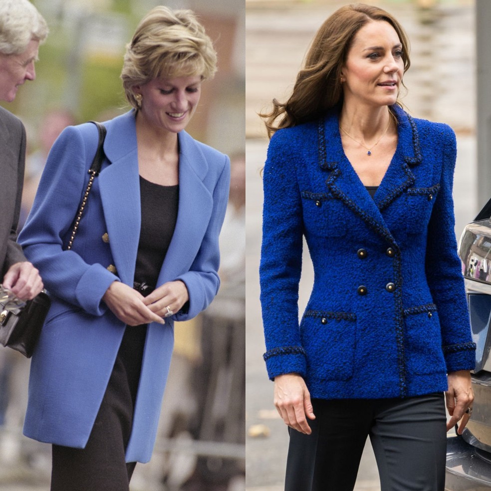 Kate Middleton's Vintage Chanel 1995 Blue Tweed Jacket