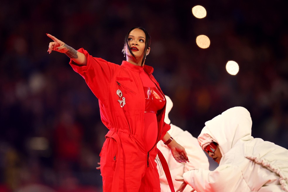 Como Rihanna alavancou sua marca durante o show do Super Bowl — Foto: Getty Images