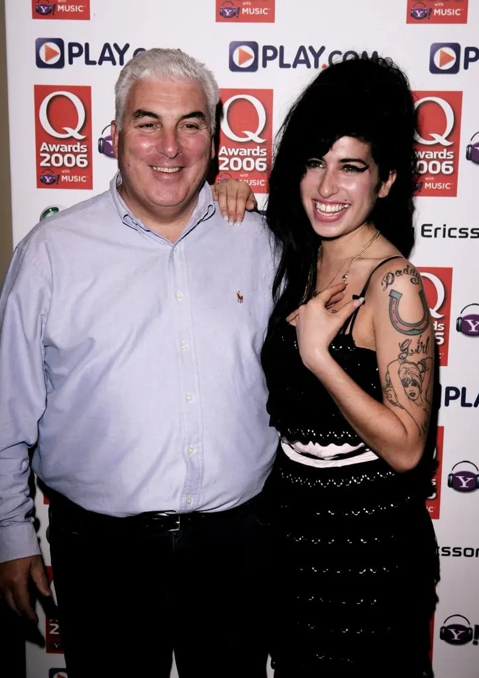 Mitch Winehouse e Amy Winehouse — Foto: GettyImages