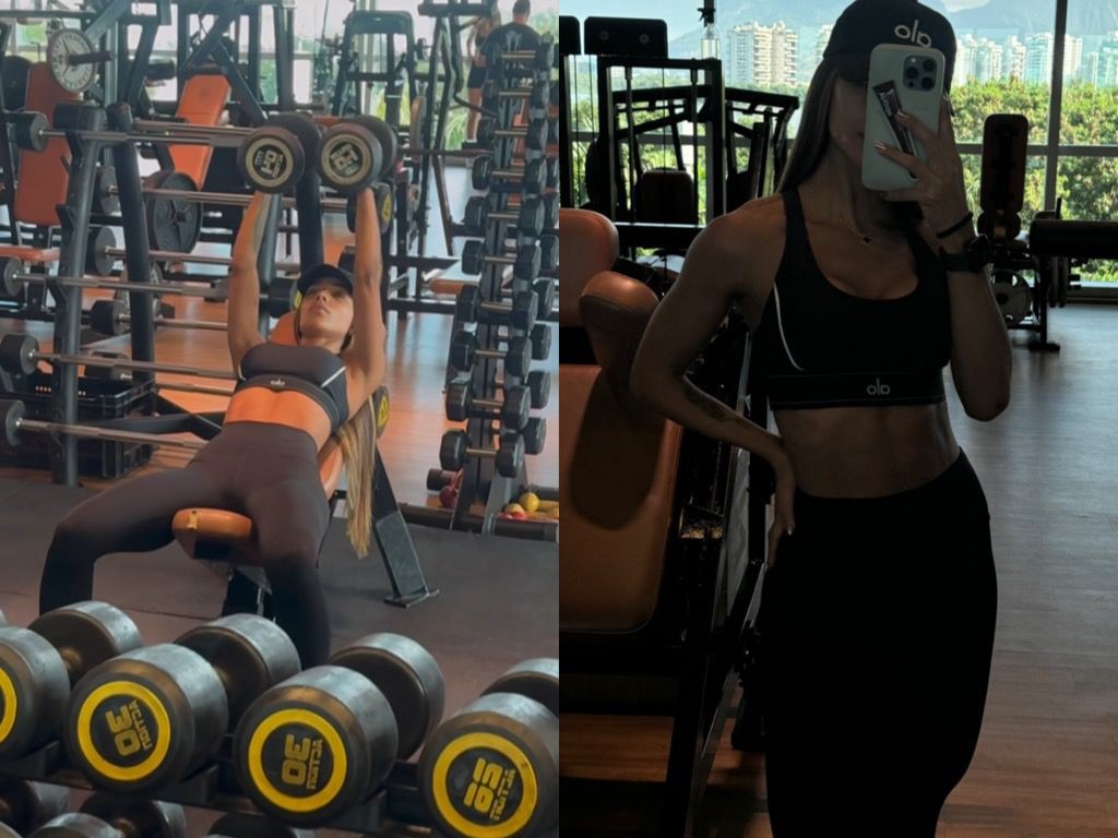 Brunna Gonçalves exibe resultados de treinos intensos